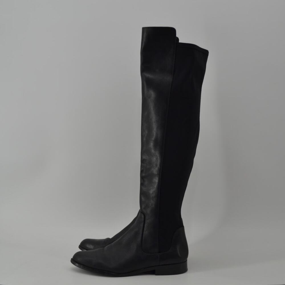 Clarks Caddy Belle Knee High Boot Leather Black Minimalist 7 - Picture 12 of 15